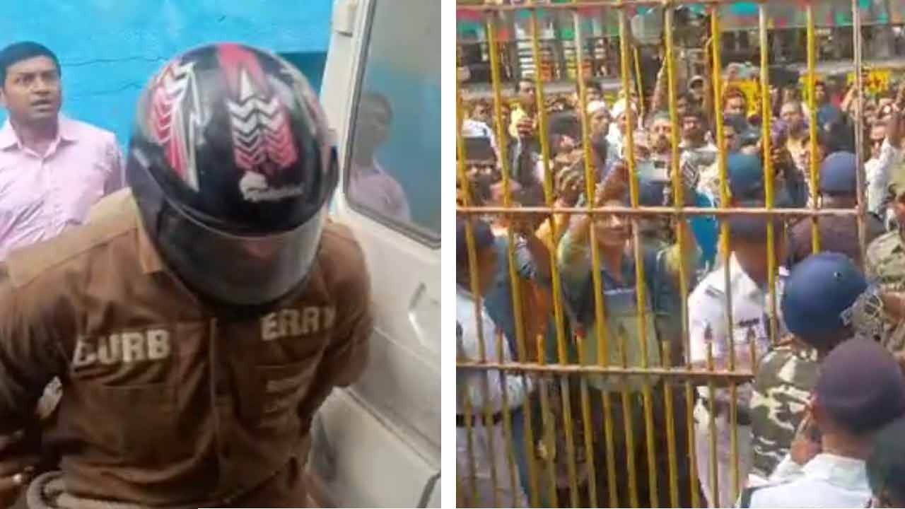 পিলখানা হত্যাকাণ্ড: মাথায় হেলমেট পরিয়ে আদালতে হারুন-রাফাকাত, ফাঁসির দাবিতে উত্তাল হাওড়া আদালত চত্বর