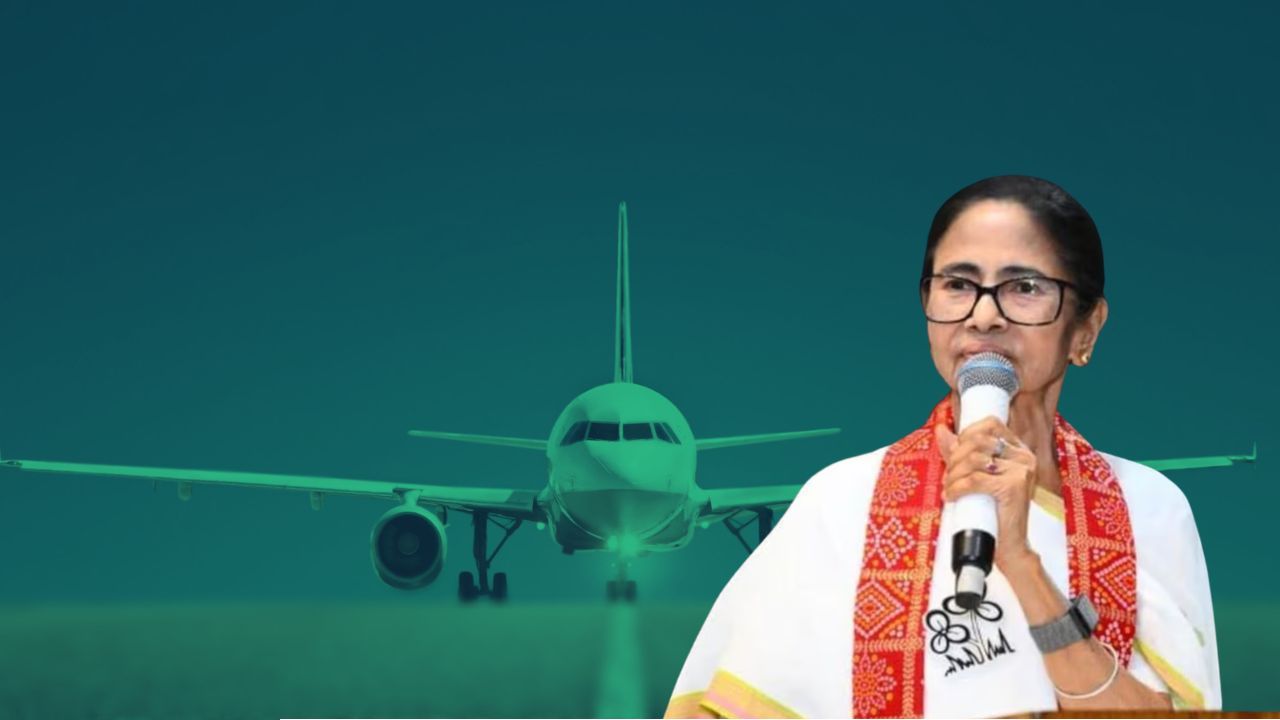 মাঝ-আকাশে রুদ্ধশ্বাস দেড় ঘণ্টা! দুর্যোগ কাটিয়ে কলকাতায় নামল মুখ্যমন্ত্রীর বিমান