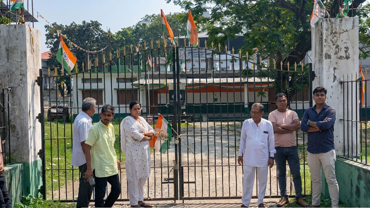 আলিপুরদুয়ার কংগ্রেসে বিদ্রোহ! প্রার্থী অপছন্দ হওয়ায় জেলা কার্যালয়ে তালা ঝোলালেন কর্মীরা