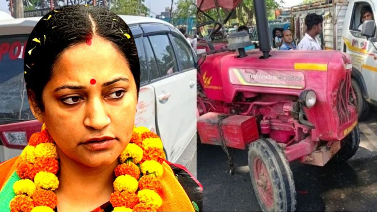 শান্তনুপত্নীর কনভয়ে &lsquo;ভয়ঙ্কর&rsquo; হামলা: দুমড়ে মুচড়ে গেল গাড়ি, নেপথ্যে কি ঘাসফুল শিবিরের ষড়যন্ত্র? 