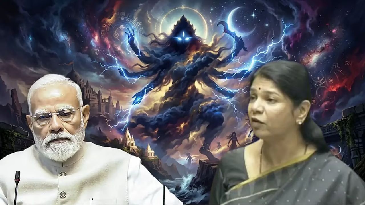‘মা কালীকে কি ভুলে গেলেন?’ মোদীর ‘কালা টিকা’র জবাবে সংসদে রুদ্রমূর্তি কানিমোঝির!