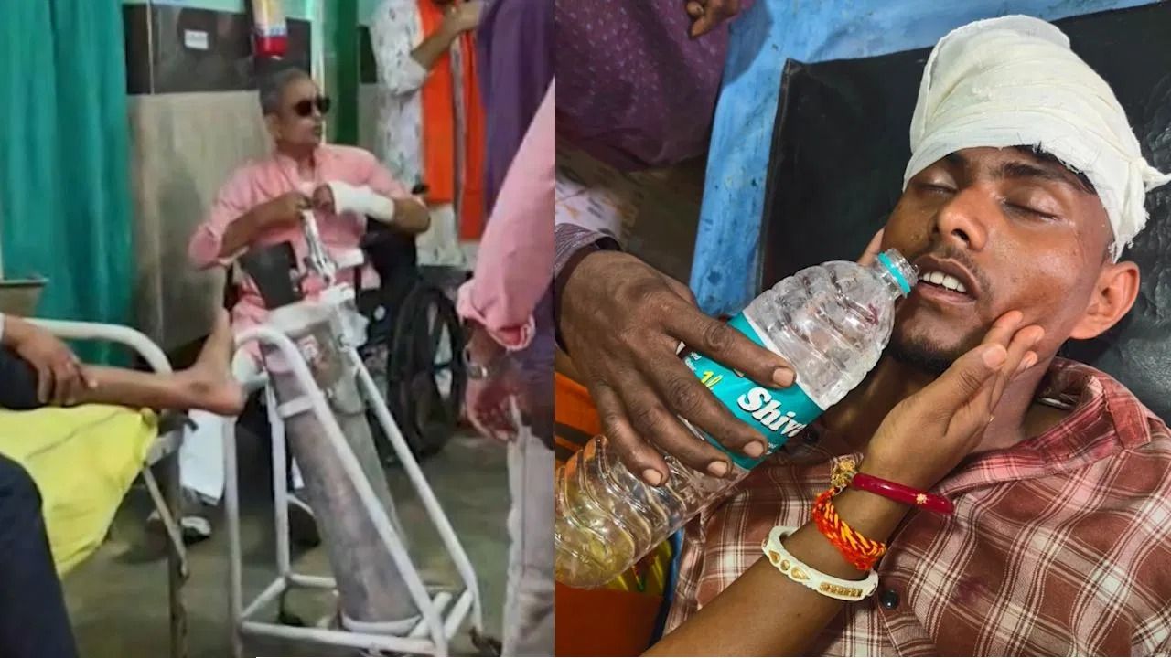 শেষবেলার প্রচারে রণক্ষেত্র দাঁতন: আক্রান্ত বিজেপি প্রার্থী, ভাঙল হাত
