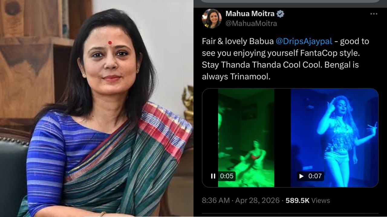 বাংলার ভোটে উত্তরপ্রদেশের ‘সিংঘম’! চটুল নাচের ভিডিওতে বিঁধলেন মহুয়া, এনকাউন্টার স্পেশ্যালিস্টকে নিয়ে তুঙ্গে বিতর্ক