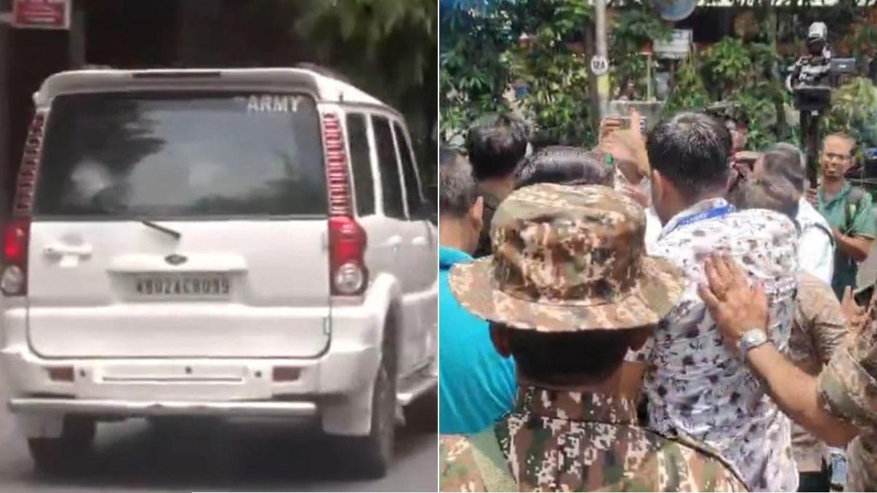 শাখাওয়াতের স্ট্রংরুমে বিজেপির ঝান্ডা লাগানো গাড়ি! ১৬৩ ধারা উড়িয়ে ঢুকে পড়ল বহিরাগত, রণক্ষেত্র এলাকা