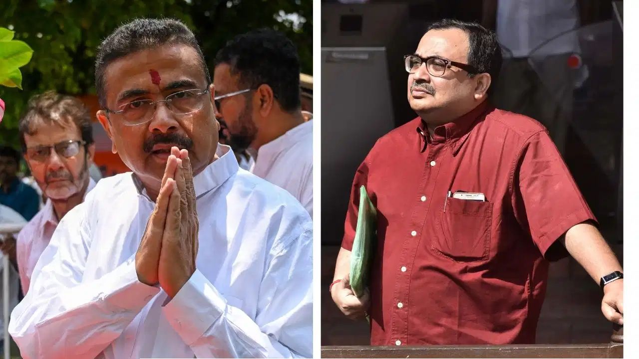 শুভেন্দু-কুণাল মুখোমুখি! তৃণমূল বিধায়ককে জাপটে ধরলেন দিলীপ, বিধানসভায় বেনজির ছবি