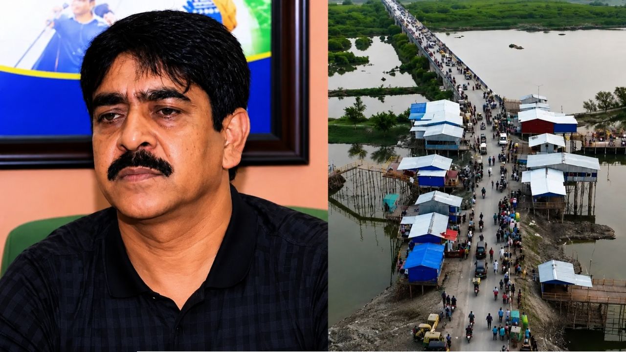 নদীর চর চুরি করে শওকতের ছেলের বিলাসবহুল ক্যাফে! বিঘার পর বিঘা জমি উধাও, তোলপাড় ক্যানিং!