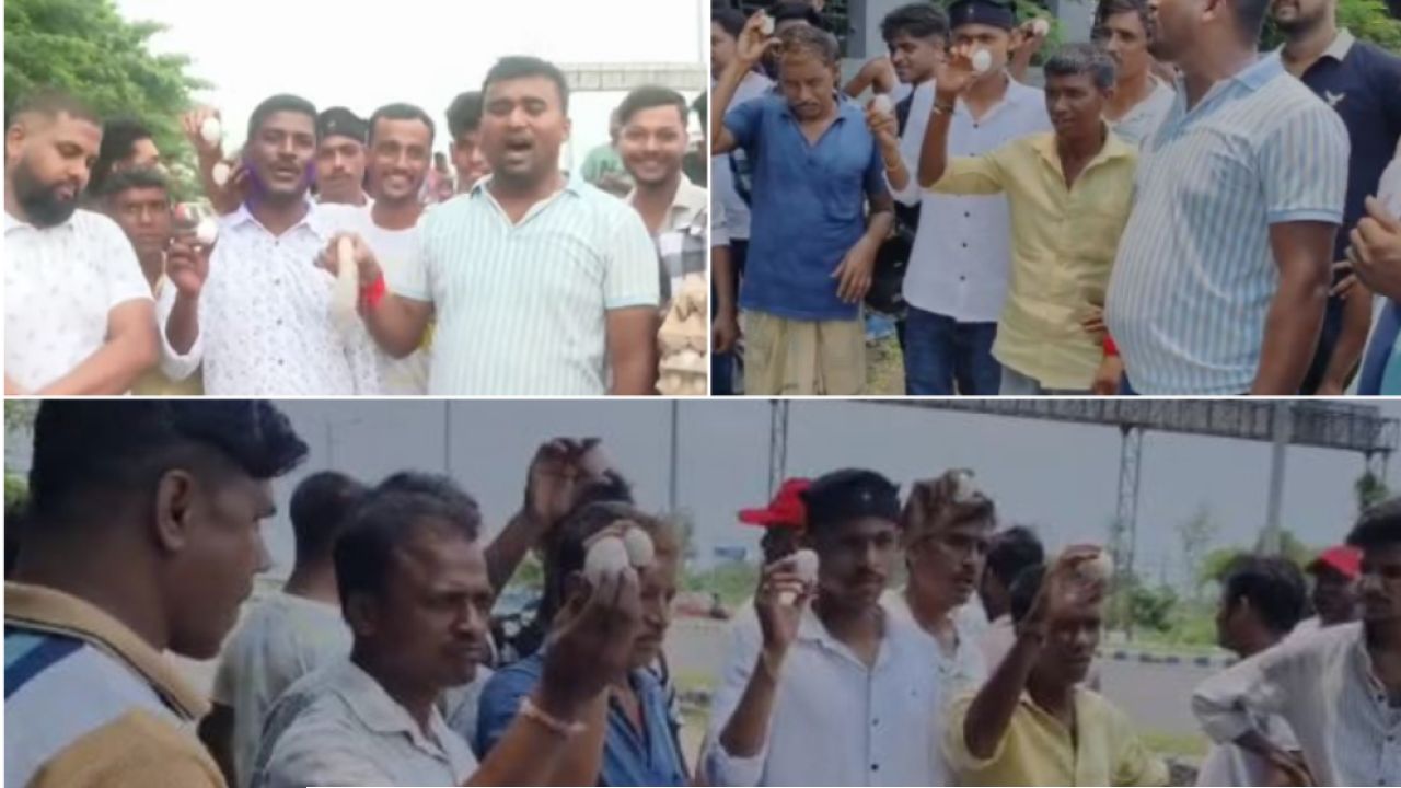 &lsquo;মাছ-ডিম&rsquo; হাতে বিক্ষোভ, বাজল &lsquo;মাছ চোর&rsquo; গান! কোর্টে যাওয়ার পথে চরম হেনস্থার মুখে এনআইএ-র জালে ধরা পড়া শওকত