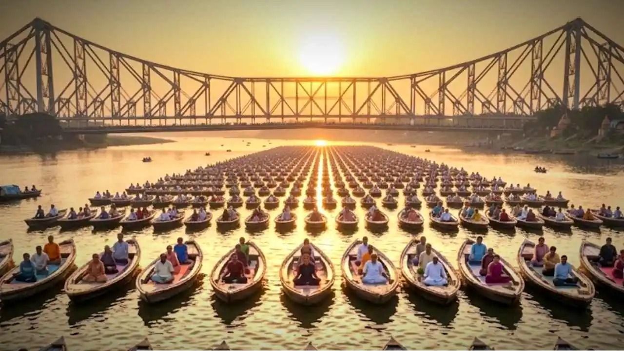 আন্তর্জাতিক যোগ দিবসে নজিরবিহীন উদ্যোগ, ঐতিহ্যের বুকে স্বাস্থ্যসচেতনতার বার্তা 