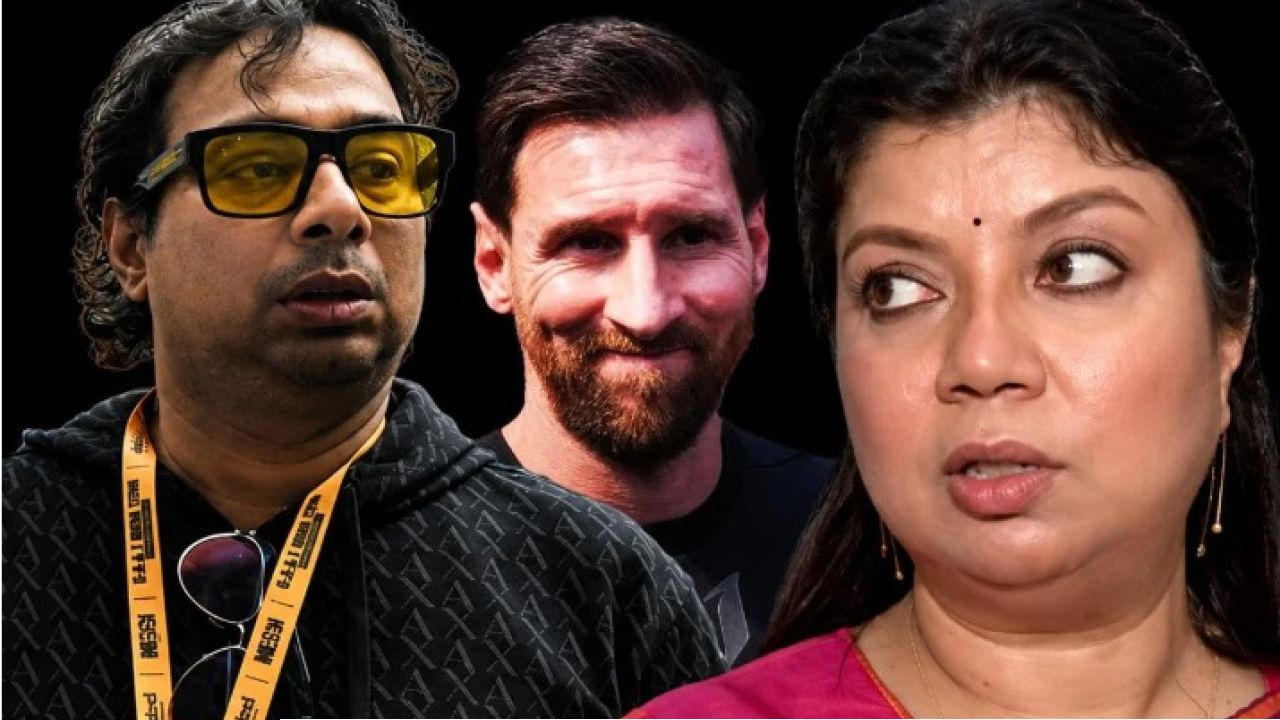 মাঠে ঢুকে মেসির সঙ্গে সেলফি তোলার চরম মাশুল! এবার জুঁই বিশ্বাসের বিরুদ্ধে ১০ কোটির বোম ফাটালেন শতদ্রু