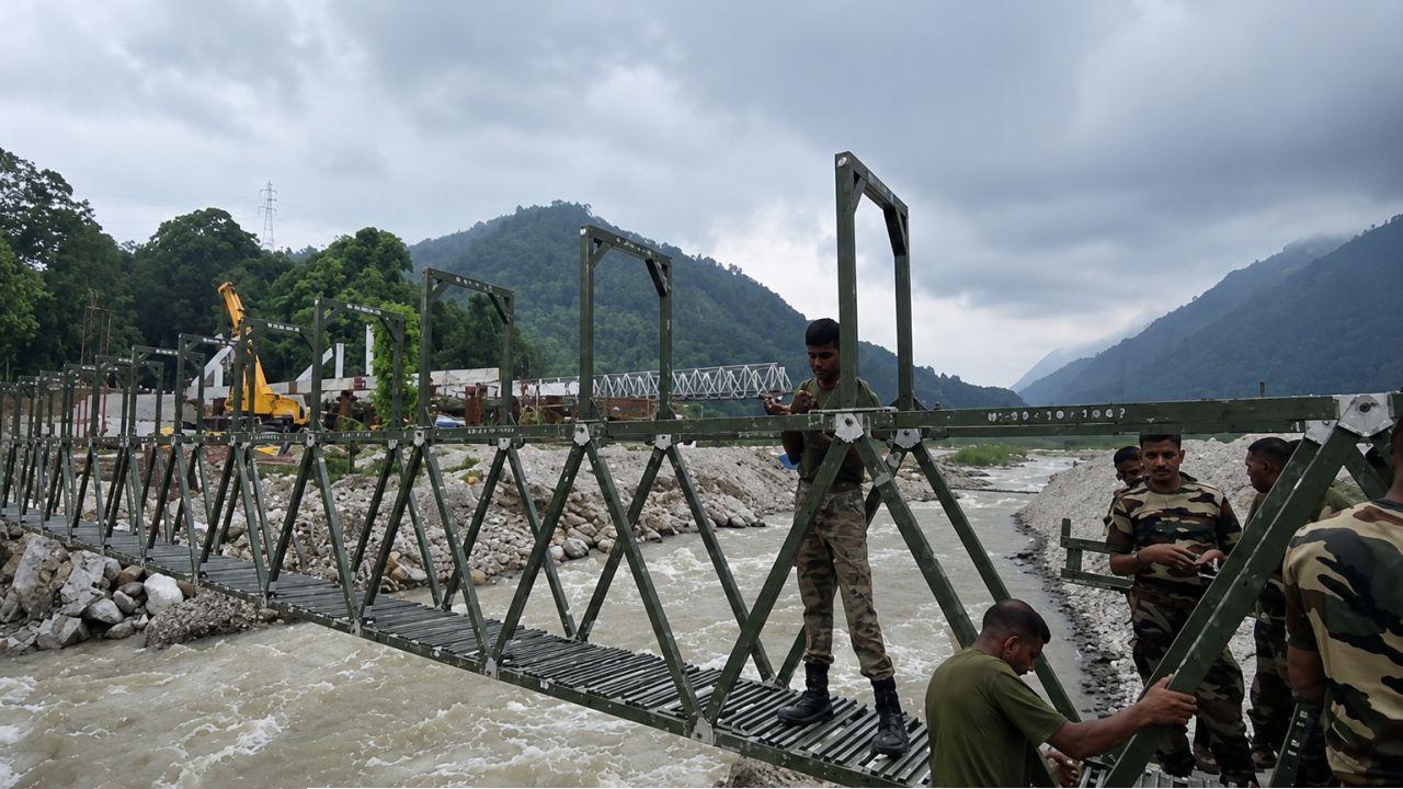 পাহাড়ি নদী গ্রাস করেছিল রাস্তা, মাত্র ৫ দিনেই অসাধ্য সাধন ভারতীয় সেনার! খুশিতে মাতল শিলিগুড়ি-মিরিক