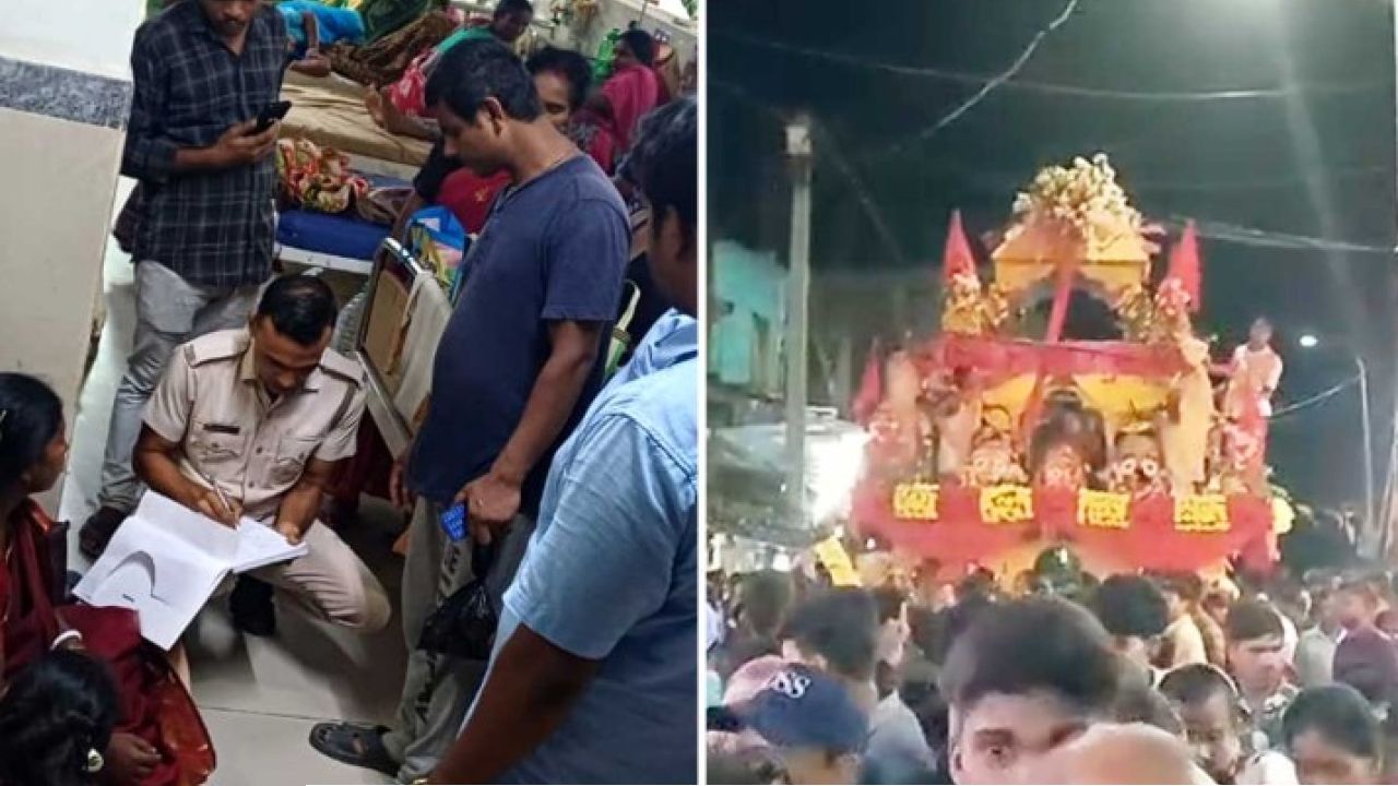 আনন্দ উৎসব মুহূর্তে বদলে গেল বিষাদে! তেখালি বাজারে রথের চূড়া বিদ্যুতের তারে ঠেকতেই চরম বিপর্যয়!