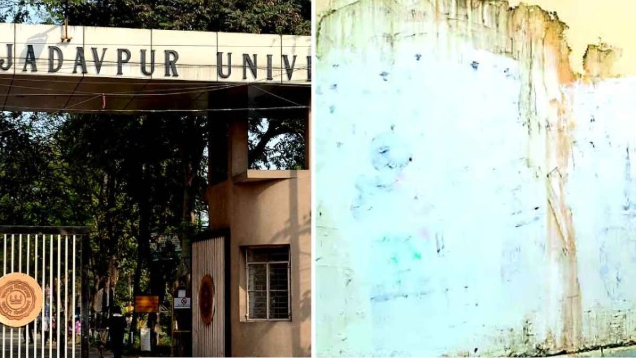 ‘আবর্জনা সাফ করো!’ মুখ্যমন্ত্রীর চরম হুঁশিয়ারির পরেই কি যাদবপুরের ক্যাম্পাসে দেওয়াল মোছার হিড়িক?