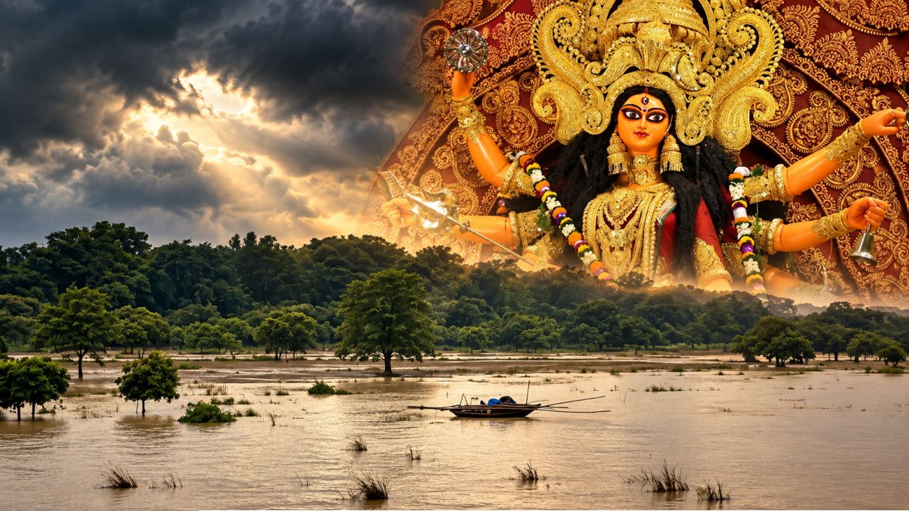 Malda Flood Update: বন্যার কালো মেঘ কেটে ফিরছে আলোর বার্তা, জল নামতেই ভূতনিতে মা দুর্গার আগমনের ব্যস্ততা
