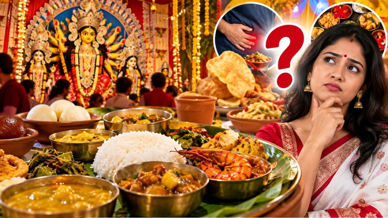 Durga Puja 2026: প্যান্ডেল হপিংয়ের ফাঁকে জমিয়ে খাওয়াদাওয়া? পুজোয় খাবার বাছাইয়ের এই ভুলগুলিই ডেকে আনতে পারে বিপদ