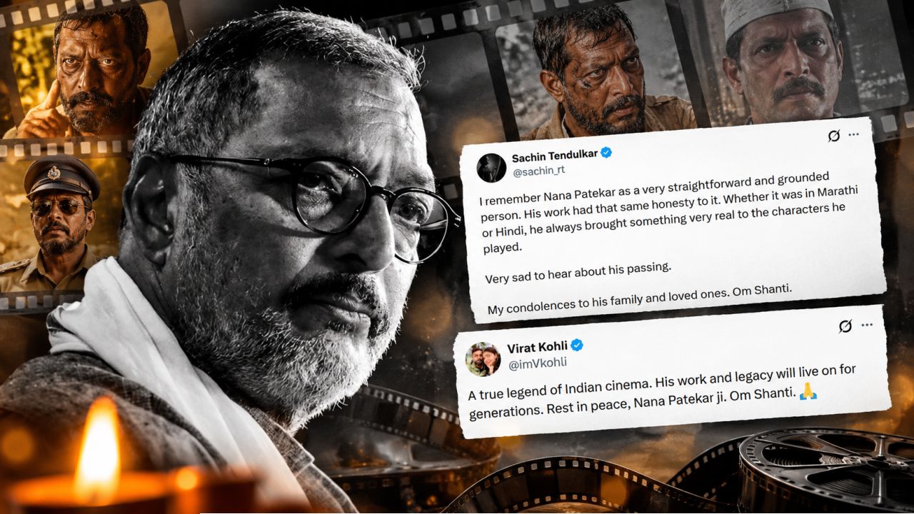 Nana Patekar Passes Away: ‘বিরাট আউট হলে আর খেতে ইচ্ছে করত না’! নানার প্রয়াণে শোক সচিন-কোহলির