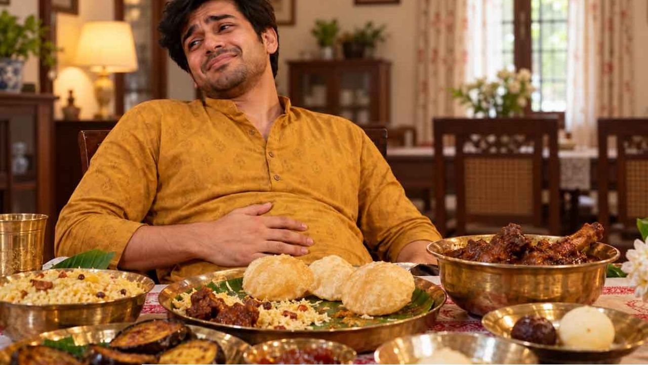  Festive Overeating Tips: পুজোয় খাওয়াদাওয়া বেশি হয়ে গিয়েছে? পেটের অস্বস্তি কমাতে মেনে চলুন ৫ টোটকা